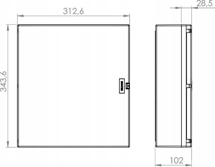 NILSON NILSON / ELS ELECTRICAL ENGINEERING ELEKTROS DĖŽUTĖ PAVIRŠIUS MONTUOJAMA SKIRSTOMOJI SKYSTIS 2X12