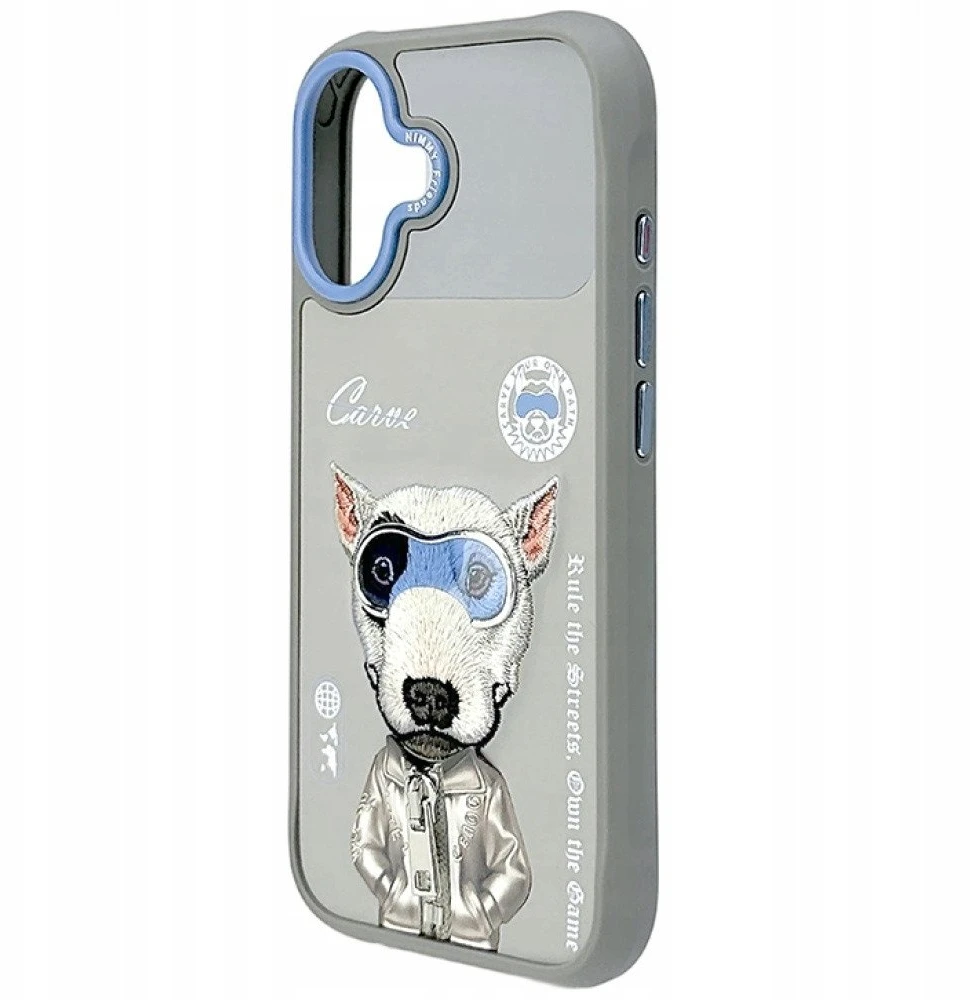 Nimmy Cool&Cute 2.0 nag dėklas iPhone 17 - pilka