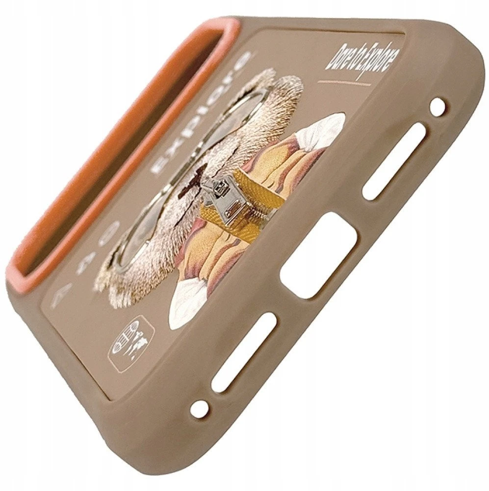 Dėklas Nimmy Cool&Cute 2.0 Bear Case for iPhone 17 Pro Max - rusvai gelsvas