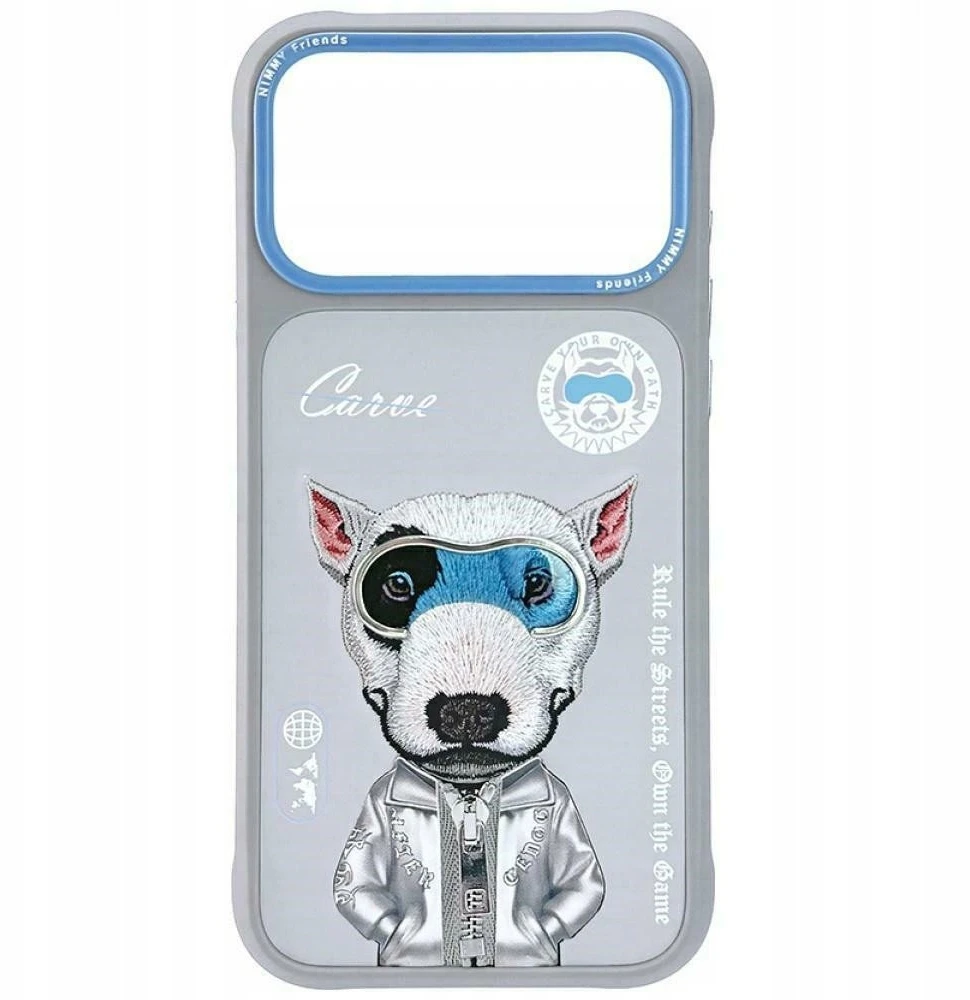 Dėklas Nimmy Cool&Cute 2.0 Nag Case, skirtas iPhone 17 Pro Max – Pilka