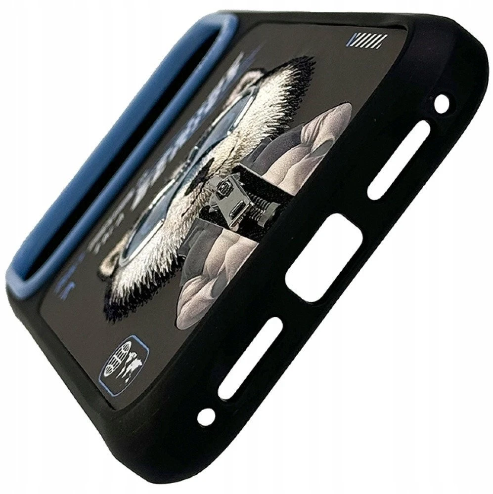 „Nimmy Cool&Cute 2.0“ vilko formos dėklas, skirtas „iPhone 17 Pro Max“ - Juodas