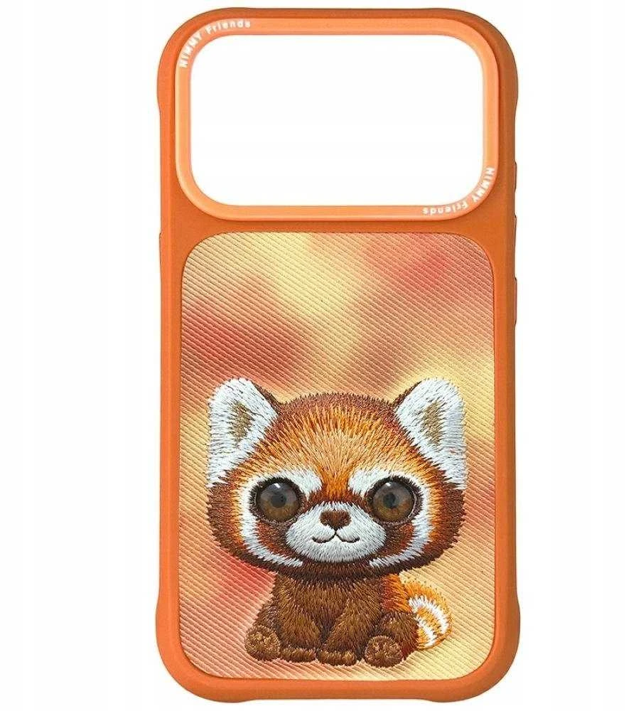 „Nimmy Big Eyed Pet 2.0 Raccoon“ dėklas, skirtas „iPhone 17 Pro“ - oranžinis