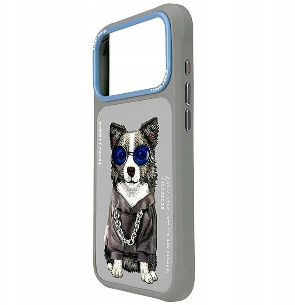 „Nimmy Glasses Cool“ dėklas, skirtas „iPhone 17 Pro“ – pilkas