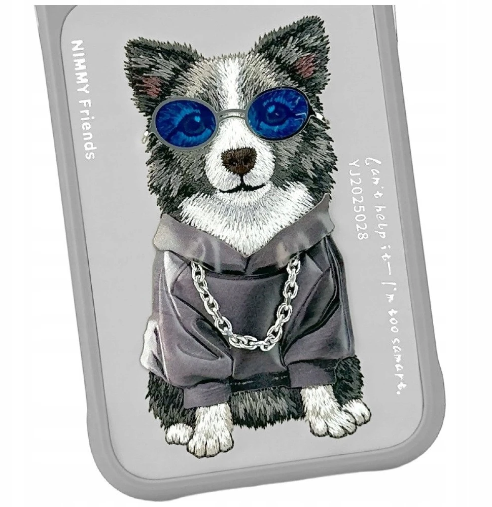 „Nimmy Glasses Cool“ dėklas, skirtas „iPhone 17 Pro“ – pilkas