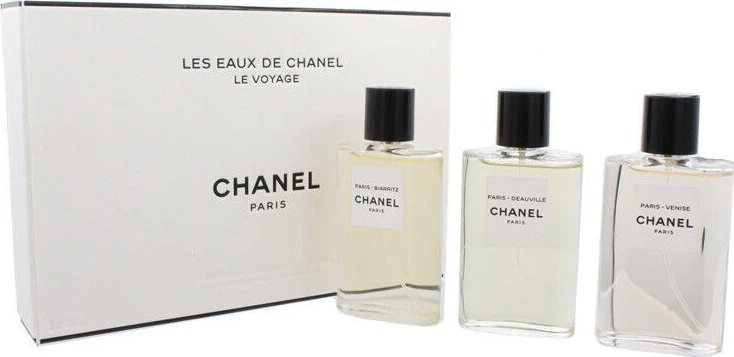 Les Eaux De Chanel Set Chanel: Paris – Deauville Eau De Toilette For Women, 30 ml + Paris – Venise Eau De Toilette For Women, 30 ml + Paris – Biarritz Eau De Toilette For Women, 30 ml