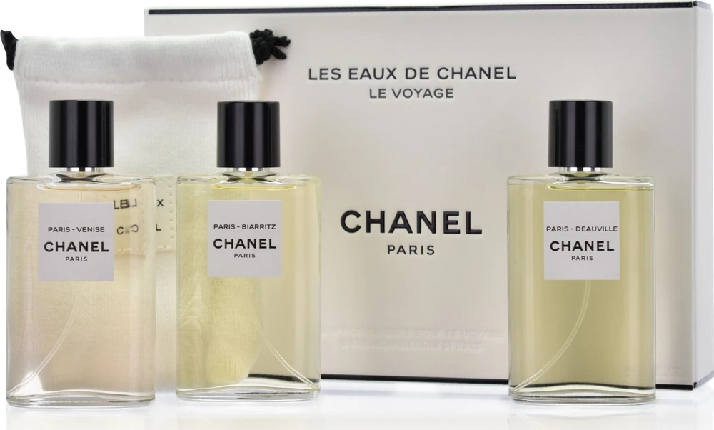 Les Eaux De Chanel Set Chanel: Paris – Deauville Eau De Toilette For Women, 30 ml + Paris – Venise Eau De Toilette For Women, 30 ml + Paris – Biarritz Eau De Toilette For Women, 30 ml