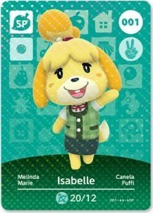 Nintendo Animal Crossing amiibo Kortelės Serija 1 (3vnt)