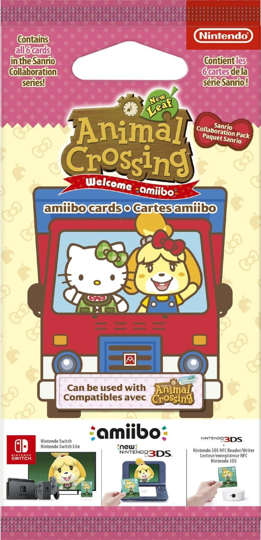 Animal Crossing: naujas lapas + Sanrio amiibo kortelių paketas