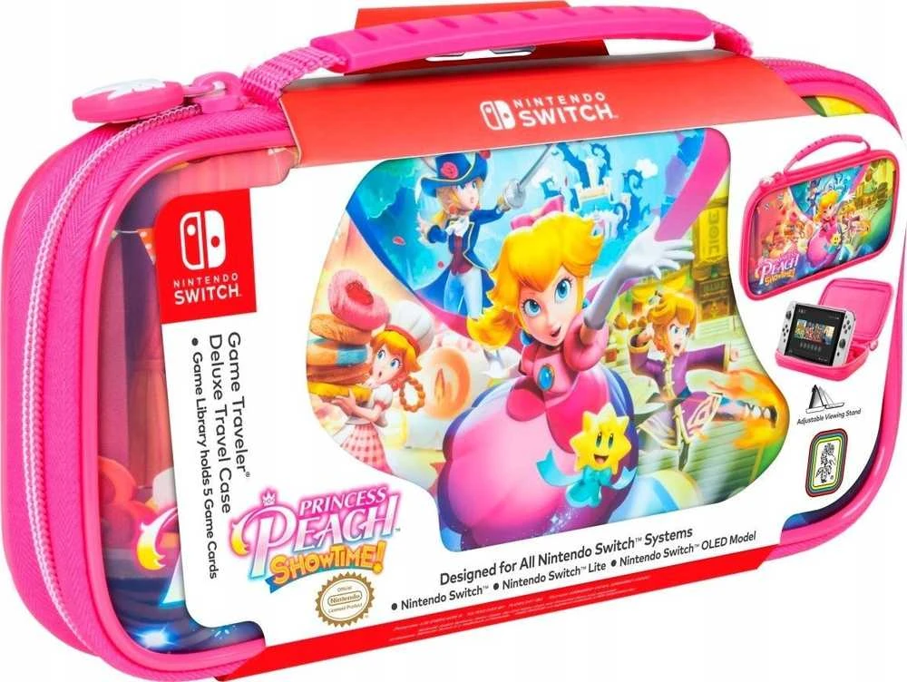 „Nintendo Game Traveler Deluxe“ kelioninis dėklas – princesė persikė: „Showtime!“