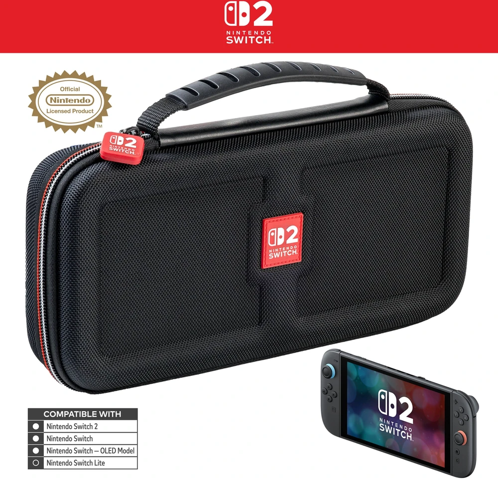 Nintendo Switch 2 Deluxe kelioninis dėklas Juodas