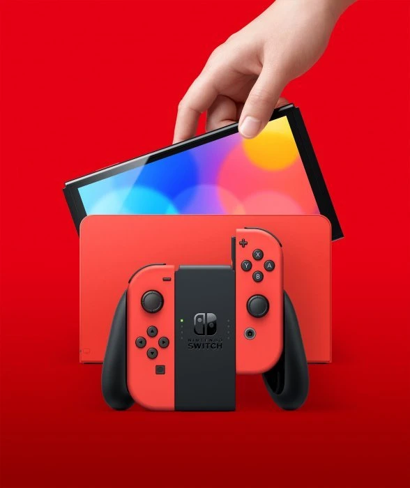 Nintendo Switch OLED Mario Raudona leidimas