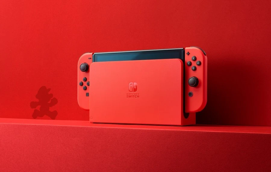 Nintendo Switch OLED Mario Raudona leidimas