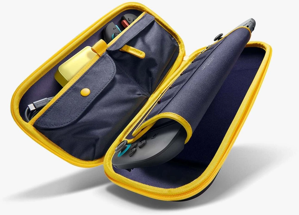 Spigen Nano Pop Pro Pouch for Nintendo Switch 2 - Navy Mėlyna and Geltona