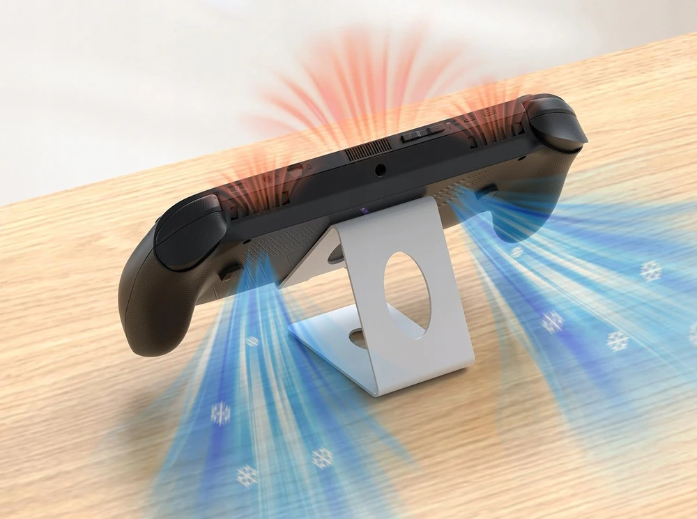 JYS Padėklas Stovas Stativas Nintendo Switch 2 ROG Ally Steam Deck PS Portal JYS-X155 Baltas (SB11126)