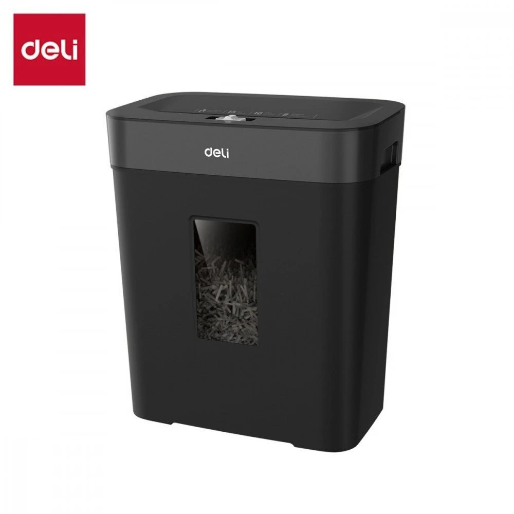 Dokumentų naikiklis DELI T023, P4, 8 lapų, 15L