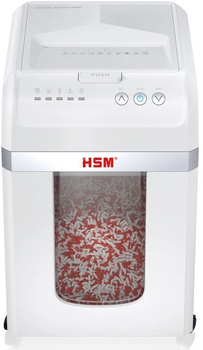 HSM Autofeed X200 dokumentų smulkintuvas su automatiniu tiektuvu, 30 l, P4, 4 x 12 mm