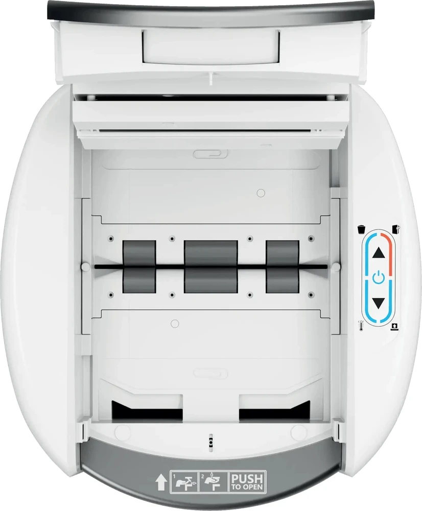 Leitz IQ Optimax AutoFeed 150 80380000 dokumentų smulkintuvas, P4, 150 lapų, 15 litrų talpos atliekų krepšys