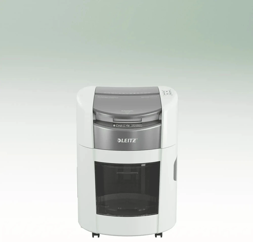 Leitz IQ Optimax AutoFeed 150 dokumentų smulkintuvas, P5, 150 lapų, 15 l