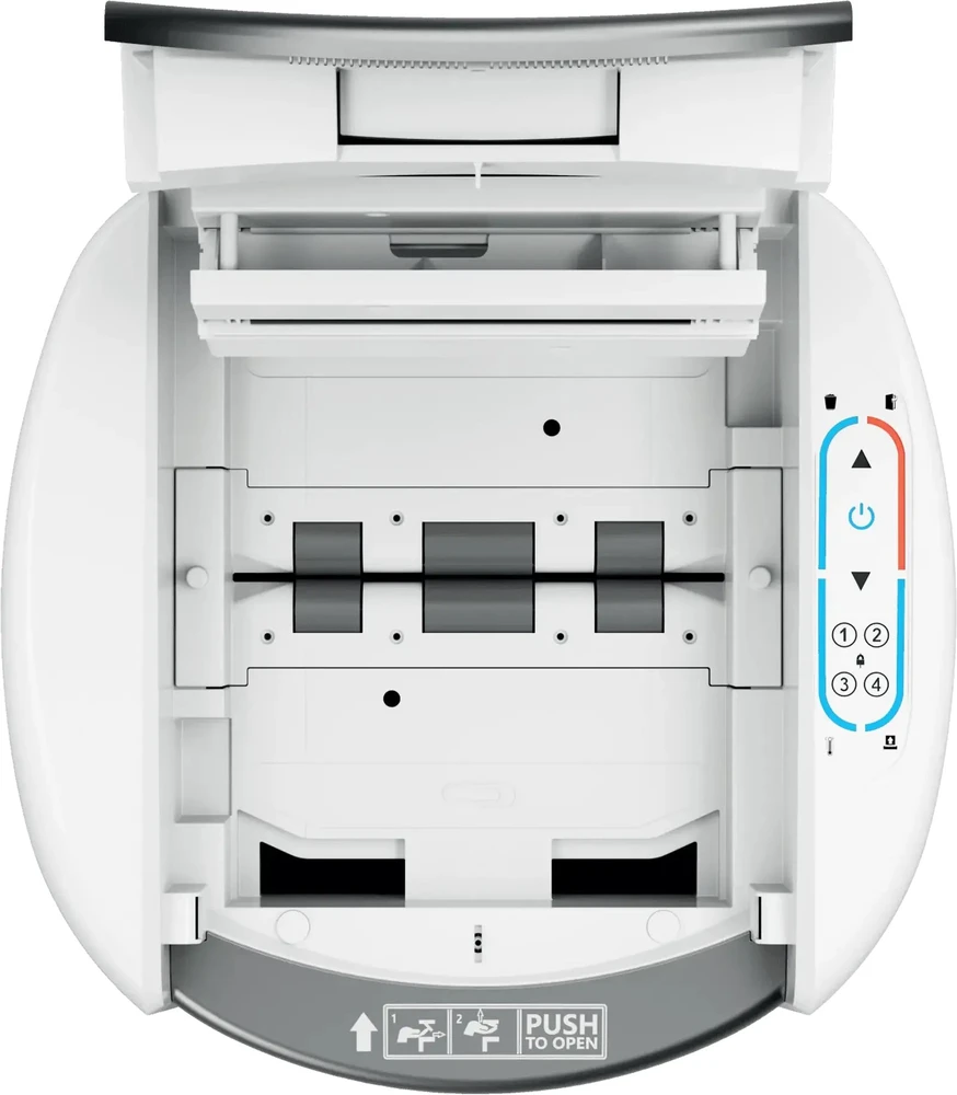 Leitz 80410000 IQ Optimax AutoFeed 300 dokumentų smulkintuvas, P5, 300 lapų, 25 litrų talpos atliekų dėžė