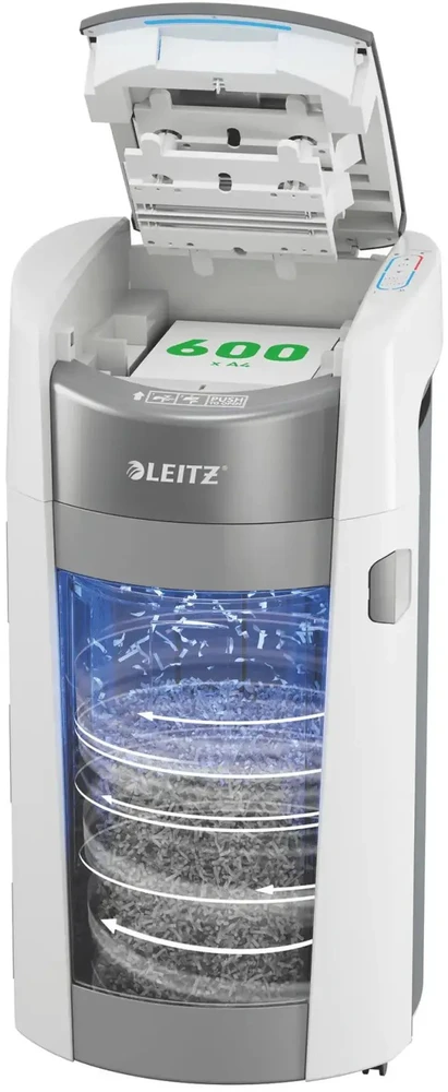 Leitz IQ Optimax AutoFeed 600, P4, 600 kartek, 50 l kosz