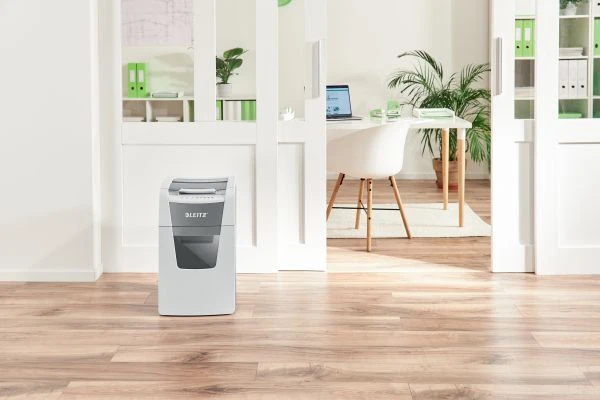 Leitz IQ Autofeed Office 150 Automatinis dokumentų naikiklis P4, Pilka/Balta
