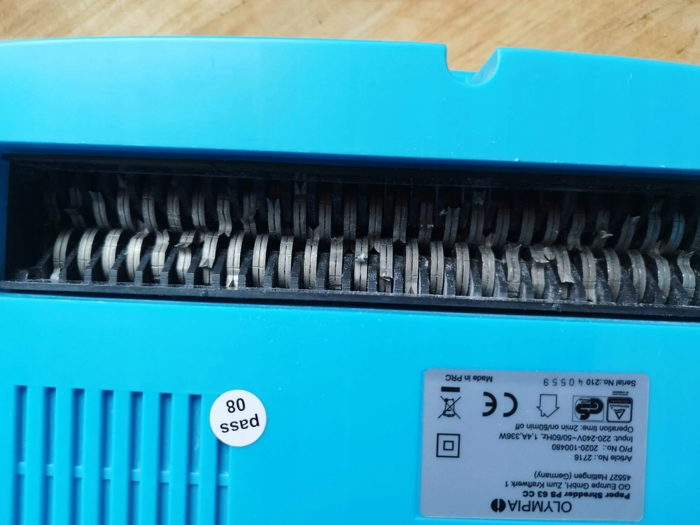 Niszczarka Olympia PS 63 CC P-4 330 W