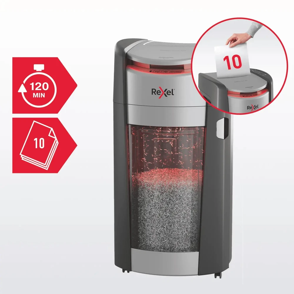 Rexel ShredMax AutoFeed+ 600M, P5, 600 kartek, 50 l kosz