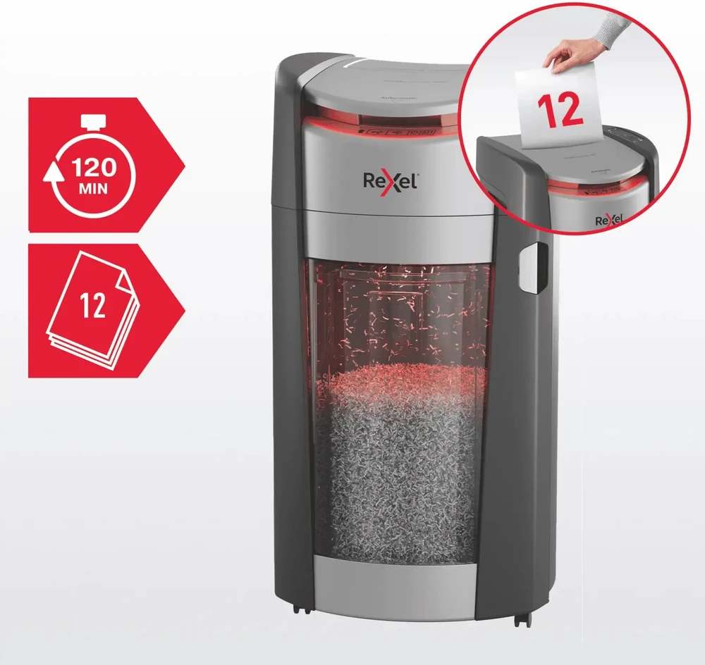 Rexel ShredMax AutoFeed+ 600X, P4, 600 kartek, 50 l kosz