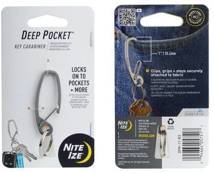 „Nite Ize“ – „Karabińczyk Deep Pocket“ – nerūdijančio plieno