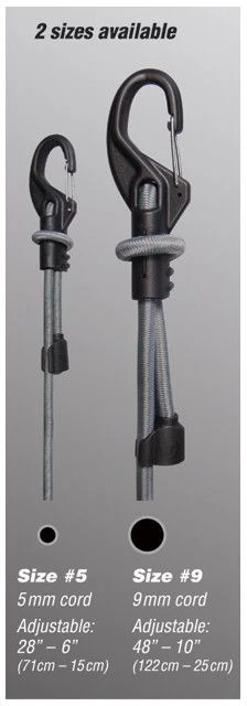 Nite Ize KnotBone elastingas dirželis #5 pilkai juodas virvė