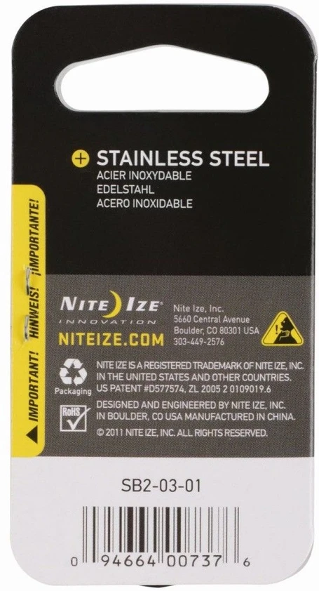 Karabinas Nite Ize S-Biner #2, 5cm.
