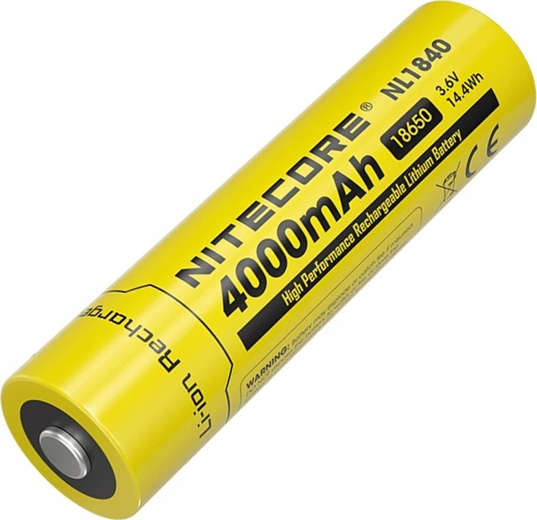 Baterija - Nitecore NL1840 4000mAh 3.6V Įkraunama 18650