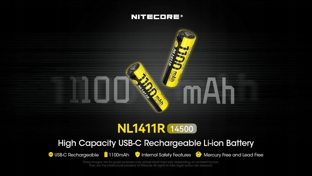 Nitecore Akumuliatorius NL1411 14500 1100mAh