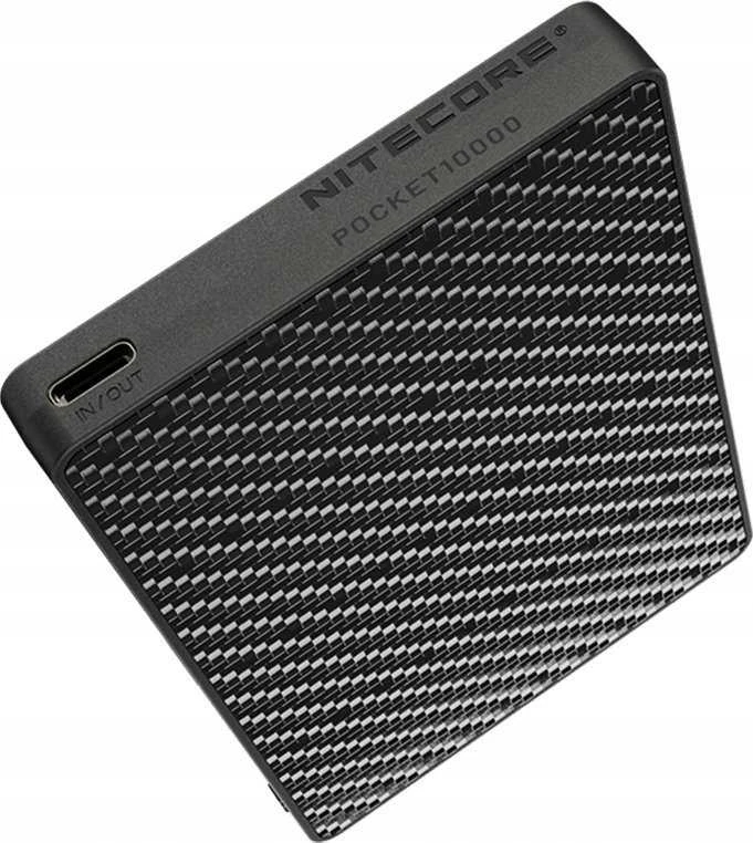 Nitecore Pocket 10000 USB-C maitinimo blokas su integruotu kabeliu