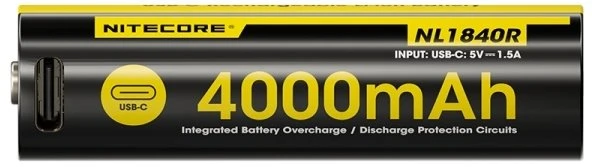 Nitecore Akumuliatorius 18650 4000mAh USB-C