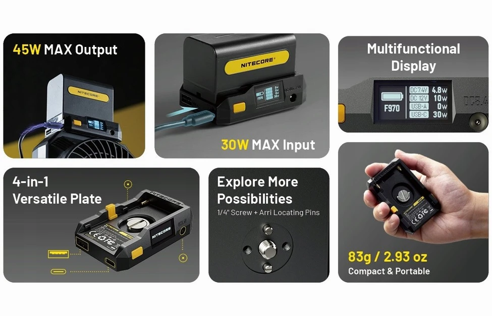 Nitecore Nitecore NP-F akumuliatoriaus adapterio plokštė