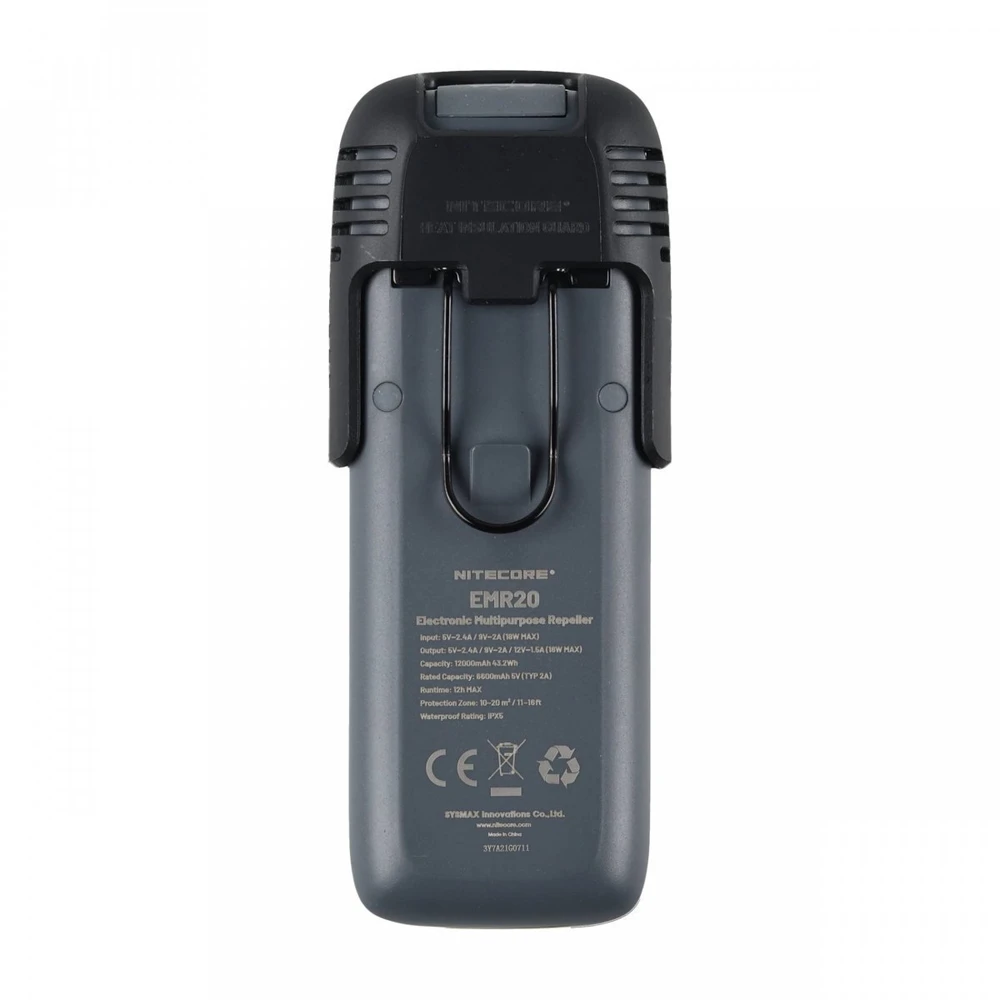 Nitecore EMR20 2 viename uodų repelentas, juodas