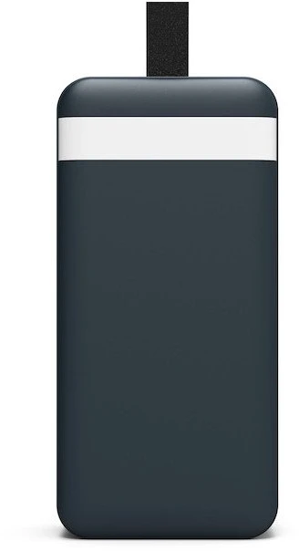 PORT CONNECT Išorinis USB-C akumuliatorius su integruota lempute | 30000 mAh | Mėlyna