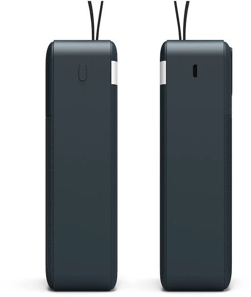 PORT CONNECT Išorinis USB-C akumuliatorius su integruota lempute | 30000 mAh | Mėlyna