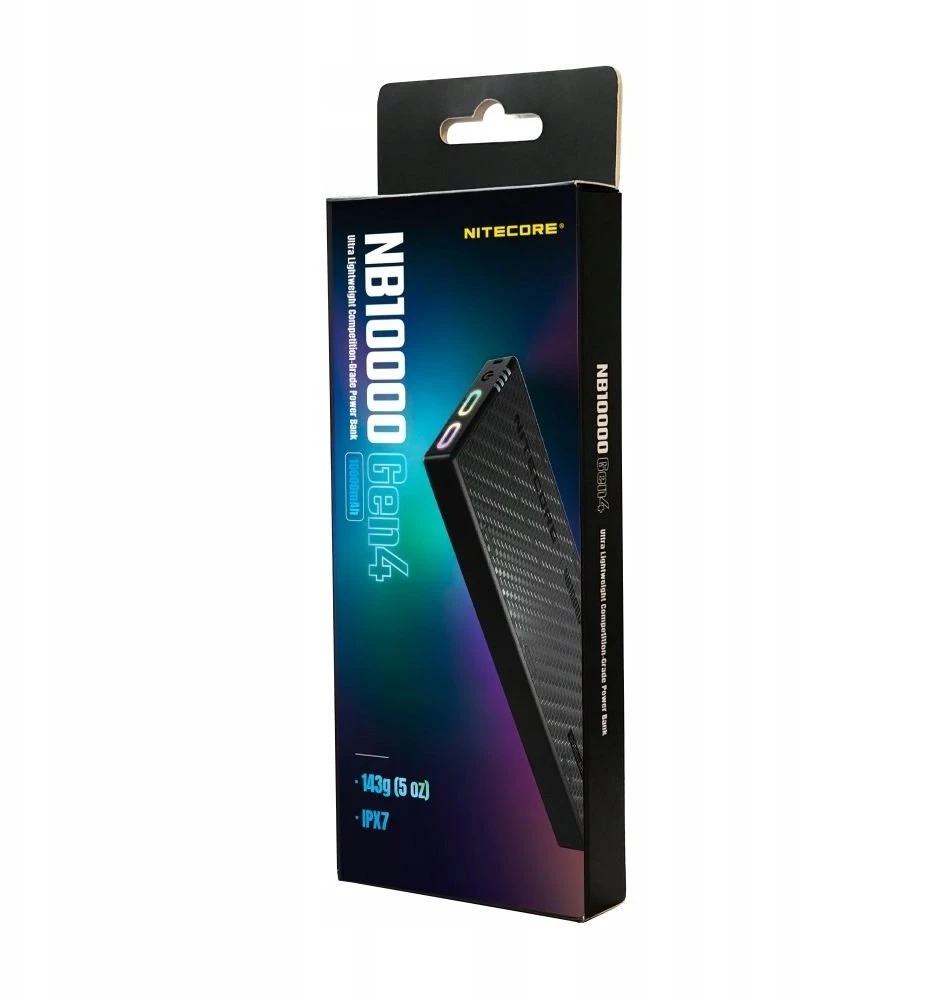 „Nitecore NB10000 Carbon Gen4“ išorinė baterija