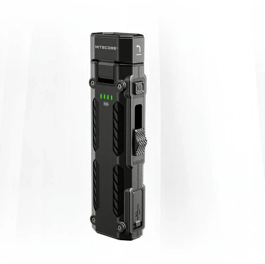 Nitecore EDC09 įkraunamas EDC žibintuvėlis – 1 600 liumenų, 3 spalvinės temperatūros, 102° pasukama galvutė, USB-C, nerūdijantis plienas, atsparus vandeniui (IPX6)