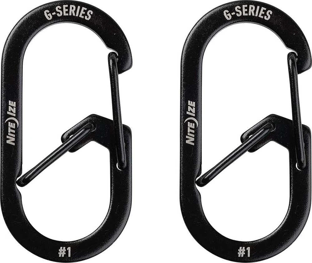 Nite-Ize Rinkinys Karabinków Nite Ize G-Series 1 2pack Juodas