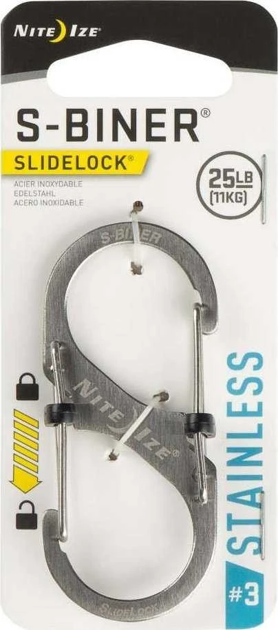 NiteIze Karabinek Nite Ize S-Biner Slidelock #3 Stainless