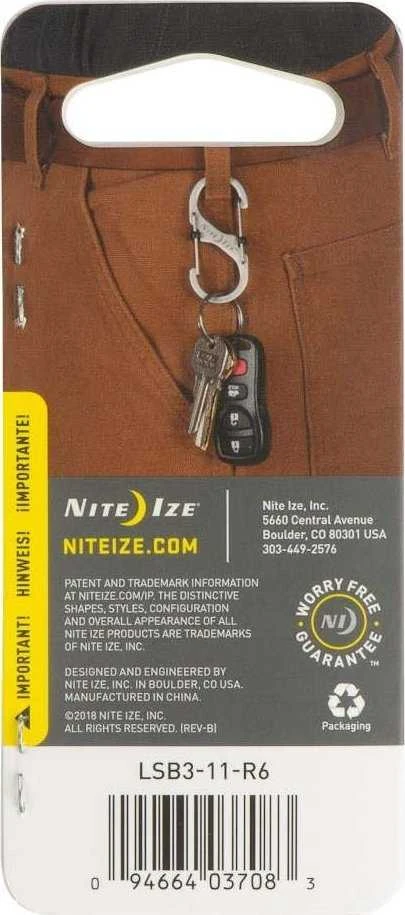 NiteIze Karabinek Nite Ize S-Biner Slidelock #3 Stainless