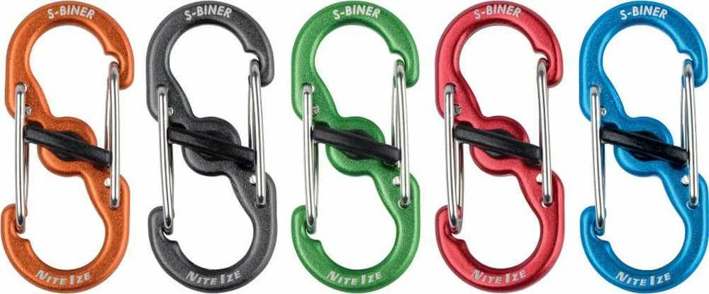 NITE-IZE karabinai S-Biner MicroLock (5vnt) Daugiaspalviai