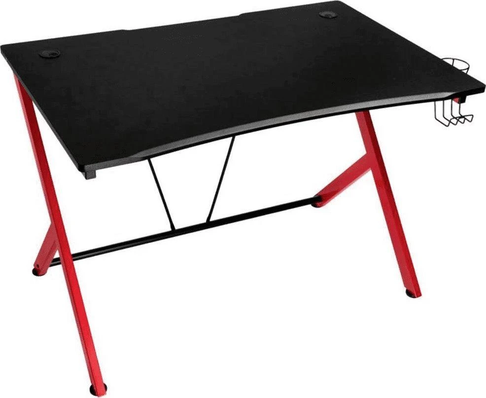 Žaidimų stalas Nitro Concepts D12 Gaming Desk, Juoda-raudona
