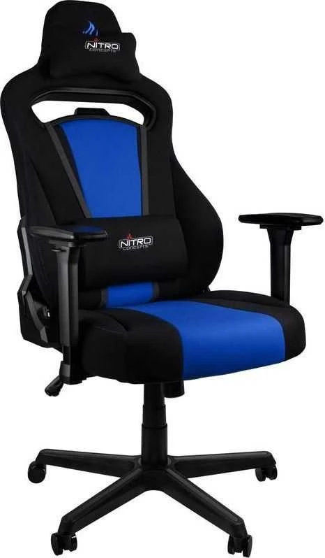 Žaidimų kėdė Nitro Concepts E250 Gaming Chair, Juoda-mėlyna