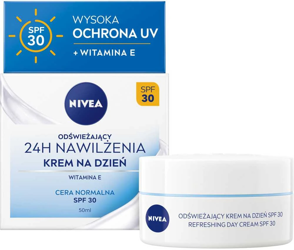 Nivea 24 val. drėkinamasis normalios odos kremas, 50 ml