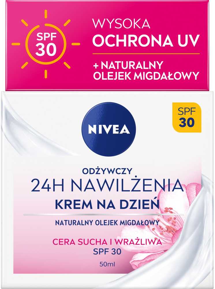 Nivea 24H Nawilżenia Cera Sucha i Wrażliwa, 50 ml