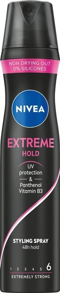 Nivea Extreme Hold Styling Purškiklis Plaukų lakas moterims, 250 ml